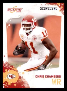 2010 Score Scorecard #142 Chris Chambers /499 - Picture 1 of 2