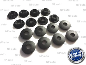 8X NUEVO NEGRO VOLVO COCHE ALFOMBRILLA CLIPS FIJACIÓN EMPUÑADURAS SOPORTES DE PISO - Imagen 1 de 6