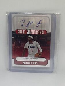 22-23 NBA Hoops Reggie Jackson Autograph-Great Significance #GS-RJA -LA Clippers