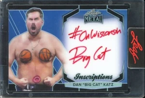 2024 Leaf Trading Cards Barstool Big Cat Dan Katz On-Card Inscription #OnWiscon - Picture 1 of 2