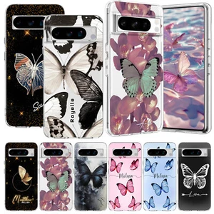 Coque Papillon Prénom Personnalisée pour Google Pixel 9 Pro XL 8A 8 7A 6 Housse Téléphone - Photo 1 sur 55