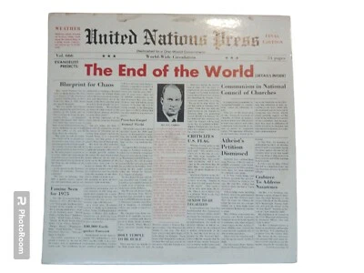 J.C Crabtree The End Of The World (Private Press, Vinyl Record, Rare) Vol 666 - Image 1 of 4