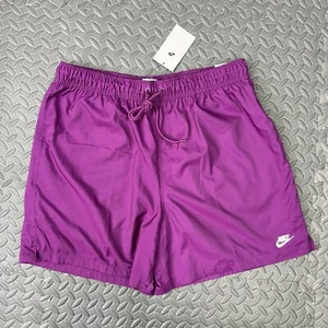 Pantalones Cortos Nike Flow Talla Pequeña Para Hombre Púrpura Blanco Tejido 6" Ajuste Estándar $50 - Imagen 1 de 12