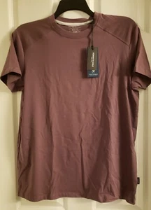 Kenneth Cole Men's Crew Neck Shirt Purple Plum Medium Mobility Knit UPF 50 Flex - Picture 1 of 7