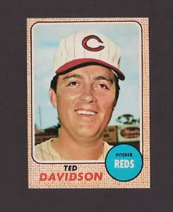 1968 OPC O-Pee-Chee #48 TED DAVIDSON Reds BASEBALL NRMT (NUR 11 BEWERTET) - Bild 1 von 2