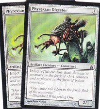 2 x Phyrexian Digester common artifact creature from Mirrodin Besieged (MTG)