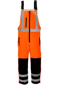 RefrigiWear HiVis Insulated Softshell High Bib Overalls - Reflective, - Picture 1 of 12