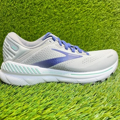 Brooks Adrenaline GTS 22 Mujer Talla 7AA Gris Zapatos Atléticos para Correr Tenis Foto 1 de 4