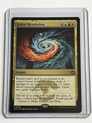 Jeskai Revelation 196  MTG Tarkir 2025  NM - MT 8.0 +  Non Foil Mythic Rare - Image 1 of 4