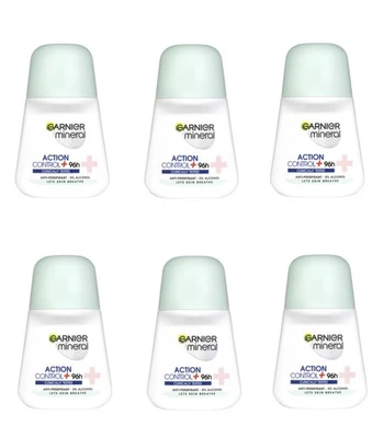 6 Garnier Mineral Action Clinically Tested  Antiperspirant Deo Roll On Women - Image 1 of 2