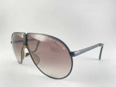 VINTAGE PORSCHE DESIGN FOLDABLE 5622 90 BLACK FRAME GREY LENS 1980 LARGE AUSTRIA - Image 1 of 4