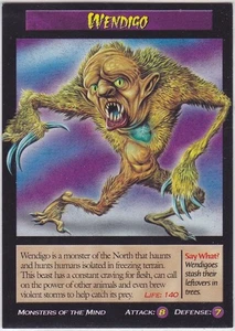 Wendigo (Mythical North American Beast) Weird & Wild Creatures TCG Trading Card - Picture 1 of 1