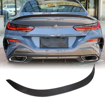 Para BMW 8 Series G16 840i 850i F93 M8 2019UP porta-malas traseiro de carbono seco asa spoiler - Imagem 1 de 4