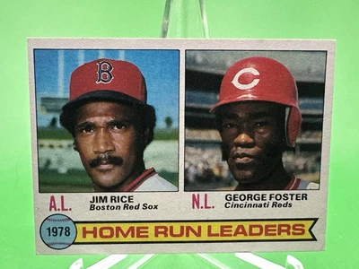 JIM RICE/ George Foster 1979 Topps '78 HR Leaders #2- NM/MT - Image 1 of 2
