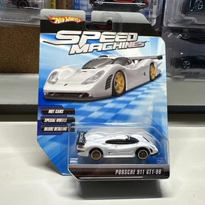 2010 Hot Wheels Speed Machines Porsche 911 GT1-98 White Gold CM6 - Picture 1 of 9