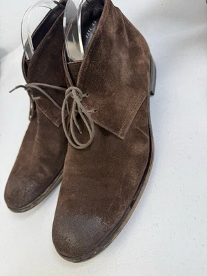 Botas chukka de gamuza Antonio Maurizi para hombre talla 43 EE. UU. 10 zapatos marrones Foto 1 de 4