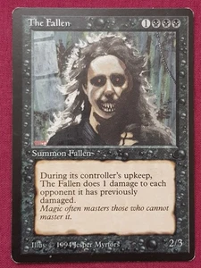 Magic The Gathering THE DARK THE FALLEN tarjeta negra Magic The Gathering - Imagen 1 de 2