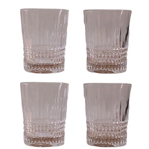Waterford Crystal Lismore Diamond Tumbler Double Old Fashioned Set of 4 - Picture 1 of 14