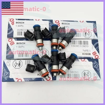 Inyector de combustible 6 piezas 0280158091 OEM Bosch para Mercury Mazda CX-9 Lincoln 3,5 L 3,7 L Foto 1 de 4