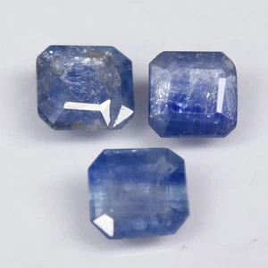 💎 1.80ct 3pcs Lot Octagon Blue Sapphire - Heated, Ceylon Gemstone - Picture 1 of 4