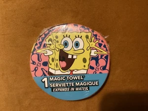 BNWT New Magic Towel Flannel Facecloth - SpongeBob SquarePants - Picture 1 of 3
