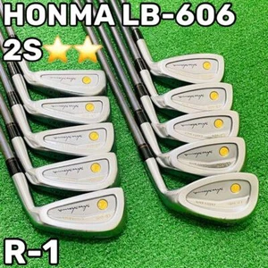 HONMA LB-606 2-Star Eisensatz 10tlg 3-11.S Super Ferrit Carbonschaft R-1 Flex RH - Bild 1 von 9
