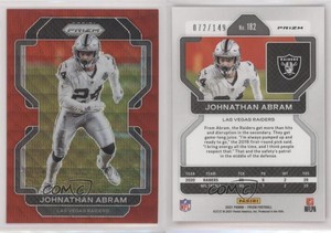 2021 Panini Prizm Red Wave Prizm /149 Johnathan Abram #182