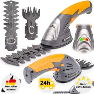 Tijeras de podar a batería 2 en 1 tijeras para arbustos cortasetos tijeras para césped 3,6 V tijeras para jardín - Imagen 1 de 12