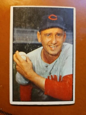 1953 Bowman Set-Break #106 Ken Raffensberger VG-VGEX Wrinkle Cincinnati Reds  - Image 1 of 2