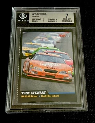 TONY STEWART NOVATO RARO DEPORTES ILUSTRADO PARA NIÑOS SI NASCAR DRIVER STAR BGS 7 Foto 1 de 2