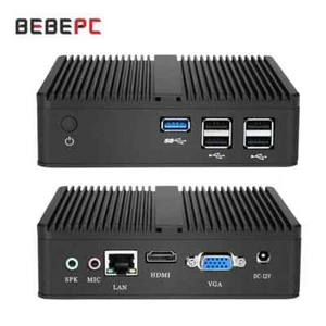 Fanless Mini PC Intel Celeron N2830 Windows 10 Linux DDR3L mSATA SSD VGA HD WiFi - Picture 1 of 21