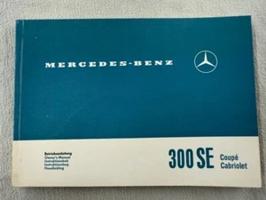 1962-1967 Mercedes Benz 300 SE Coupe/Cabriolet Owners Manual - Picture 1 of 23