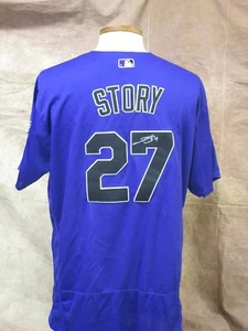 Trevor Story Colorado Rockies Autographed Signed Jersey LOM COA (JSY170) - Picture 1 of 3