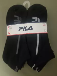 New Fila Mens 8 Pair Athletic No Show Socks. - Picture 1 of 4