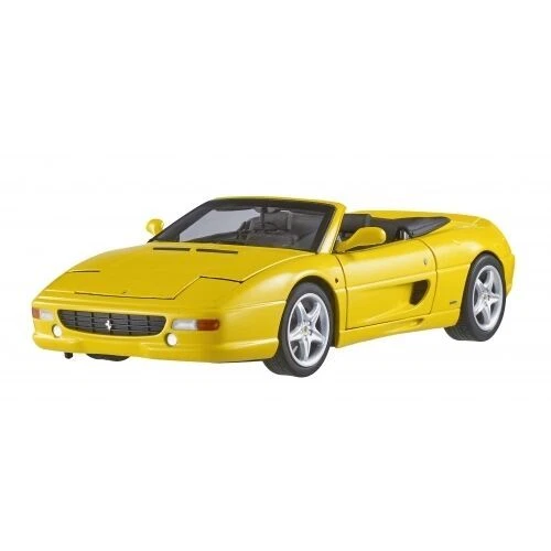 Hot Wheels Ferrari F355 Spider 1:18 Diecast Car - Yellow (BLY35)