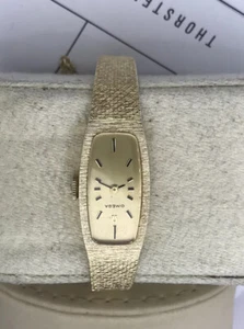 Vintage Rare Omega 14K Solid Yellow Gold Rectangular Case - Picture 1 of 7