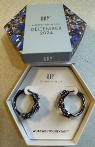 Bomb Party Dec Birthday Earrings RBP8493, Stunning Surprises, Hematite Plating - Picture 1 of 7