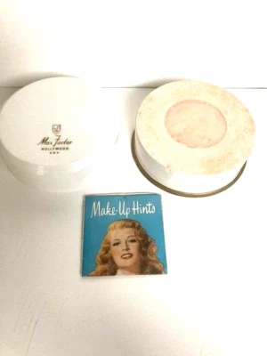 Polvo facial vintage Max Factor Hollywood rosa natural 3 3/4 oz - raro Foto 1 de 4