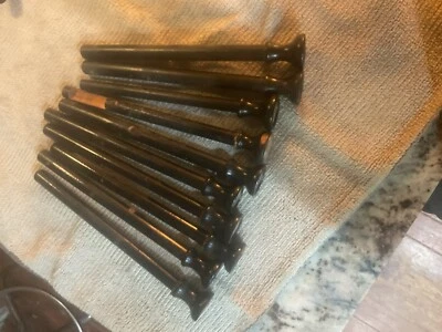 10 Antique Pump Organ Pulls Stops Organ Parts Lot C - Image 1 of 4