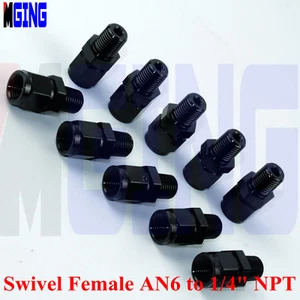 Car performance AN6 6AN Female Swivel To Male 1/4" NPT Adapter Thread Fittings - Picture 1 of 4