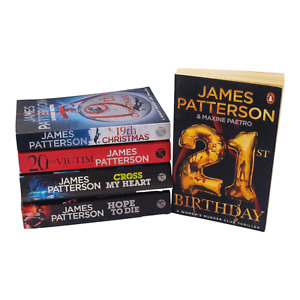 Books Bundle True Crime Thriller James Patterson Paperback Fiction Novel Job lot
