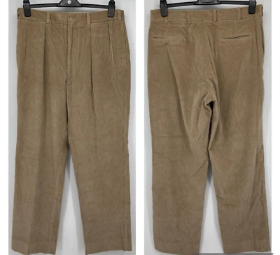 Bills Khakis Vintage Corduroy Pants Men's 36x33 Tan Beige Baggy USA Y2K 90’s - Image 1 of 4