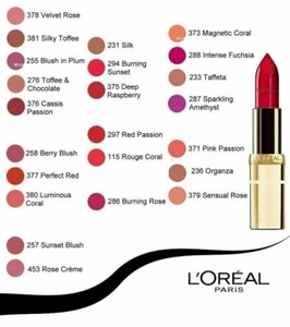 L'Oreal Color Riche Lipsticks - All Shades New Sealed - Picture 1 of 58