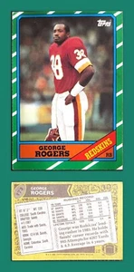 ⚓️🔥1986 TOPPS GEORGE ROGERSWASHINGTON REDSKINS #173 - Picture 1 of 1