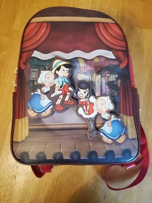Mini Mochila Loungefly Disney Pinocho Marioneta BoxLunch Exclusiva Nueva con Etiquetas y Envoltura Foto 1 de 4