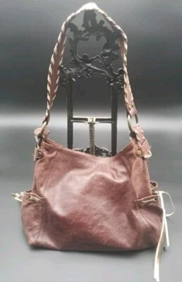 Bolsa Italiana Vintage, Couro Genuíno, Bolsa Maurizio Taiuti Marrom, Bolsa de Ombro, - Imagem 1 de 4