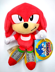 Peluche Knuckles Sonic the Hedgehog SEGA originale fabriquée par Jakks jouet pour enfants 8 pouces