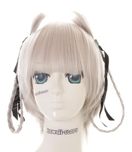 PL-403 Kirari Momobami Kakegurui Grigio Argento Treccia Cosplay Parrucca Anime - Foto 1 di 7
