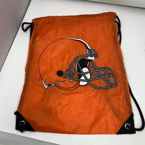 CLEVELAND BROWNS DRAW STRING BACK PACK * FOOTBALL HELMET BACKPACK Cover