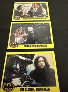 1989 Topps Batman Trading Card Lot 178,239, 245 Classic First Issue 3 Karten. - Bild 1 von 8